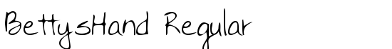 BettysHand Regular - Download Thousands of Free Fonts at FontZone.net