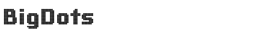 BigDots - Download Thousands of Free Fonts at FontZone.net