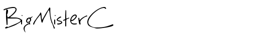 BigMisterC - Download Thousands of Free Fonts at FontZone.net
