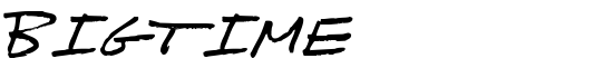 Bigtime - Download Thousands of Free Fonts at FontZone.net
