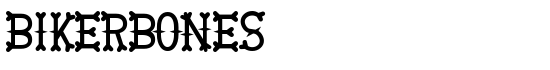 BikerBones - Download Thousands of Free Fonts at FontZone.net