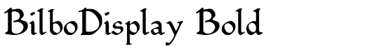 BilboDisplay Bold - Download Thousands of Free Fonts at FontZone.net