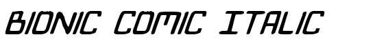 Bionic Comic Italic - Download Thousands of Free Fonts at FontZone.net