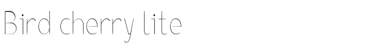 Bird cherry lite - Download Thousands of Free Fonts at FontZone.net