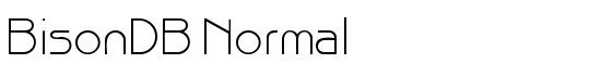 BisonDB Normal - Download Thousands of Free Fonts at FontZone.net