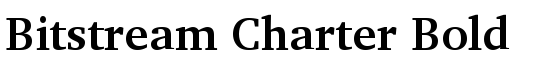 Bitstream Charter Bold - Download Thousands of Free Fonts at FontZone.net