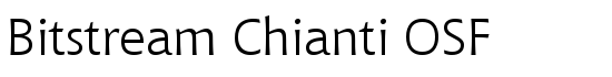 Bitstream Chianti OSF - Download Thousands of Free Fonts at FontZone.net