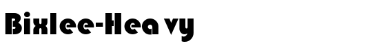 Bixlee-Heavy - Download Thousands of Free Fonts at FontZone.net