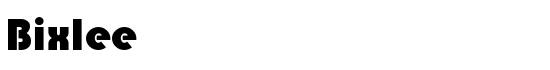 Bixlee - Download Thousands of Free Fonts at FontZone.net