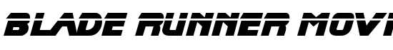 Blade Runner Movie Font - Download Thousands of Free Fonts at FontZone.net