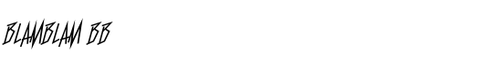 BlamBlam BB - Download Thousands of Free Fonts at FontZone.net