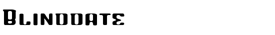 Blinddate - Download Thousands of Free Fonts at FontZone.net