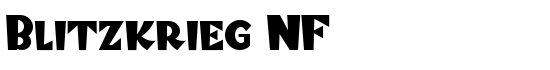 Blitzkrieg NF - Download Thousands of Free Fonts at FontZone.net