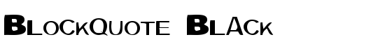 Blockquote Black - Download Thousands of Free Fonts at FontZone.net