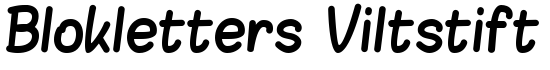 Blokletters Viltstift - Download Thousands of Free Fonts at FontZone.net