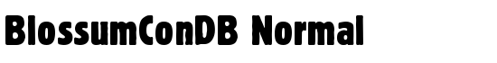 BlossumConDB Normal - Download Thousands of Free Fonts at FontZone.net