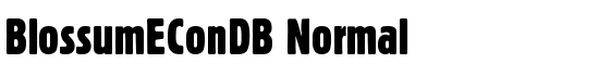 BlossumEConDB Normal - Download Thousands of Free Fonts at FontZone.net