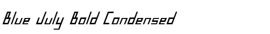 Blue July Bold Condensed - Download Thousands of Free Fonts at FontZone.net