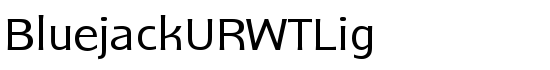 BluejackURWTLig - Download Thousands of Free Fonts at FontZone.net