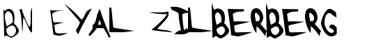 BN Eyal Zilberberg - Download Thousands of Free Fonts at FontZone.net