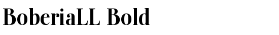BoberiaLL Bold - Download Thousands of Free Fonts at FontZone.net