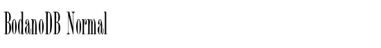 BodanoDB Normal - Download Thousands of Free Fonts at FontZone.net