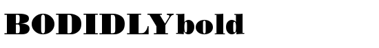 BODIDLYbold - Download Thousands of Free Fonts at FontZone.net