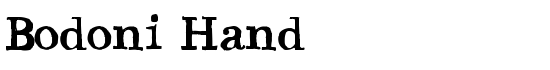 Bodoni Hand - Download Thousands of Free Fonts at FontZone.net