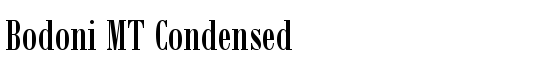 Bodoni MT Condensed - Download Thousands of Free Fonts at FontZone.net