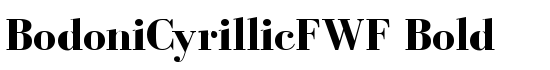 BodoniCyrillicFWF Bold - Download Thousands of Free Fonts at FontZone.net
