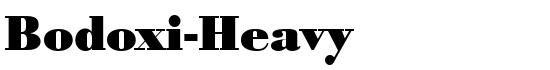Bodoxi-Heavy - Download Thousands of Free Fonts at FontZone.net