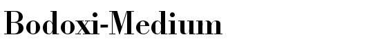 Bodoxi-Medium - Download Thousands of Free Fonts at FontZone.net