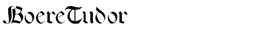BoereTudor - Download Thousands of Free Fonts at FontZone.net