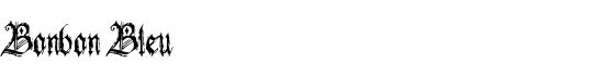 Bonbon Bleu - Download Thousands of Free Fonts at FontZone.net