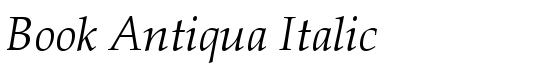 Book Antiqua Italic - Download Thousands of Free Fonts at FontZone.net