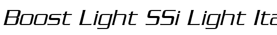 Boost Light SSi Light Italic - Download Thousands of Free Fonts at FontZone.net