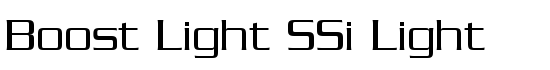 Boost Light SSi Light - Download Thousands of Free Fonts at FontZone.net