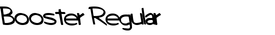 Booster Regular - Download Thousands of Free Fonts at FontZone.net
