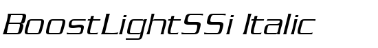 BoostLightSSi Italic - Download Thousands of Free Fonts at FontZone.net