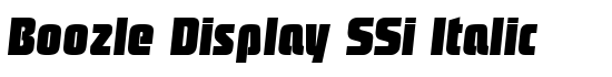 Boozle Display SSi Italic - Download Thousands of Free Fonts at FontZone.net