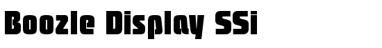 Boozle Display SSi - Download Thousands of Free Fonts at FontZone.net