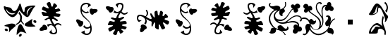 Borderbats-Fleur Regular - Download Thousands of Free Fonts at FontZone.net