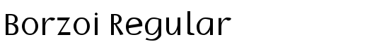 Borzoi Regular - Download Thousands of Free Fonts at FontZone.net