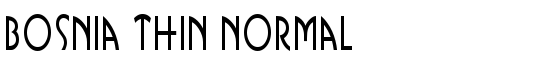 Bosnia Thin Normal - Download Thousands of Free Fonts at FontZone.net
