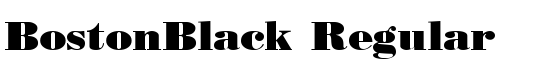 BostonBlack Regular - Download Thousands of Free Fonts at FontZone.net