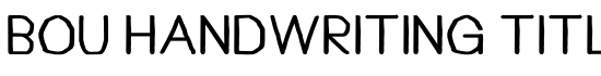 Bou Handwriting Titling - Download Thousands of Free Fonts at FontZone.net