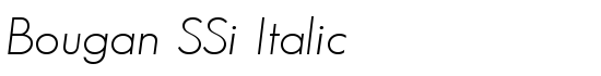 Bougan SSi Italic - Download Thousands of Free Fonts at FontZone.net