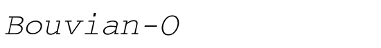 Bouvian-Oblique - Download Thousands of Free Fonts at FontZone.net