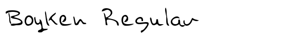 Boyken Regular - Download Thousands of Free Fonts at FontZone.net