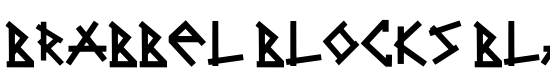 Brabbel Blocks Black - Download Thousands of Free Fonts at FontZone.net